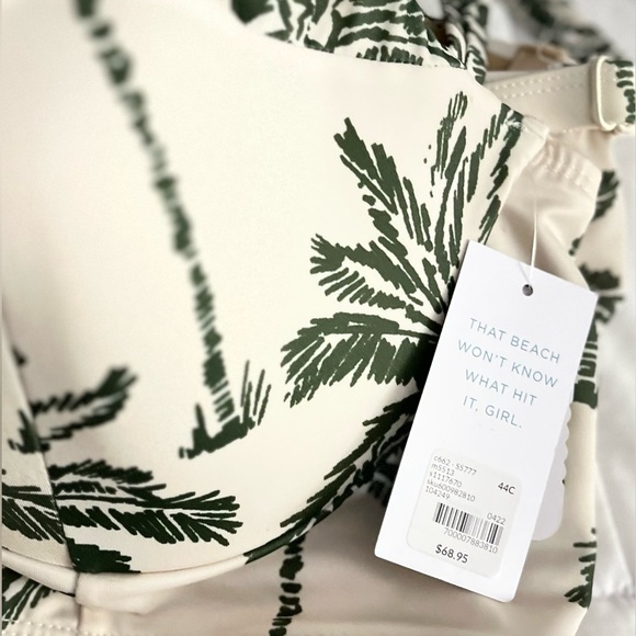 Lane Bryant “Sugar Palm” bikini top in size 44C, 42C, and 38C swimsuit ::NWT:: - Picture 3 of 3